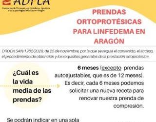 Prendas ortoprotésicas en Aragón