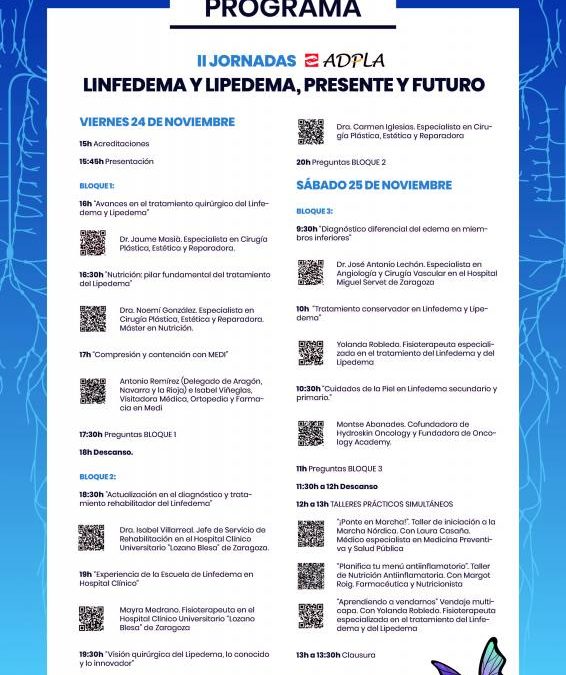 Material: II JORNADAS DE ADPLA – «Linfedema y Lipedema. Presente y Futuro»